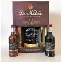 Dos Maderas Rum 5+5 0,7l + 2x 0,10 l Sherry 20 let dárk. kazeta